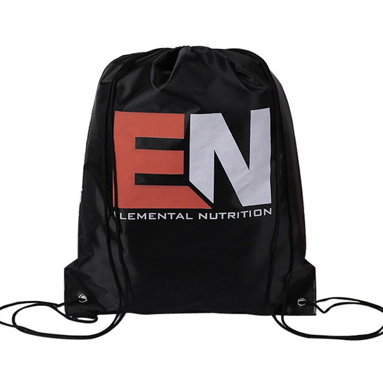 Colorful China Supplier Carry Eco Gift Bag Polyester Backpack Bag with Logo Eco Friendly Sport Drawstring Bag Shopping Bag